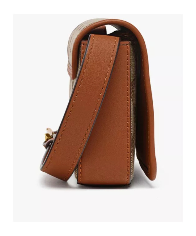 Mcm Himmel Lauretos Jacquard Cross-body Bag In Brown