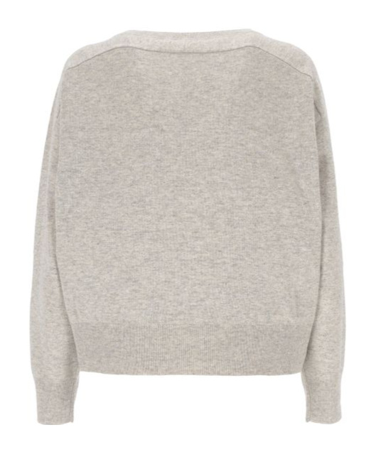 Brunello Cucinelli Monili-chain Cashmere Jumper In Nude
