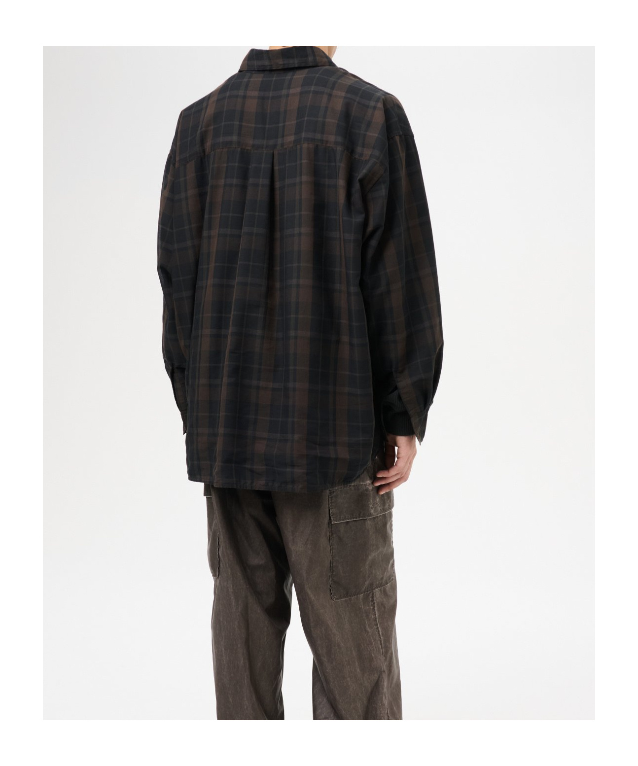 Our Legacy Borrowed Plaid Button-up Shirt In Black