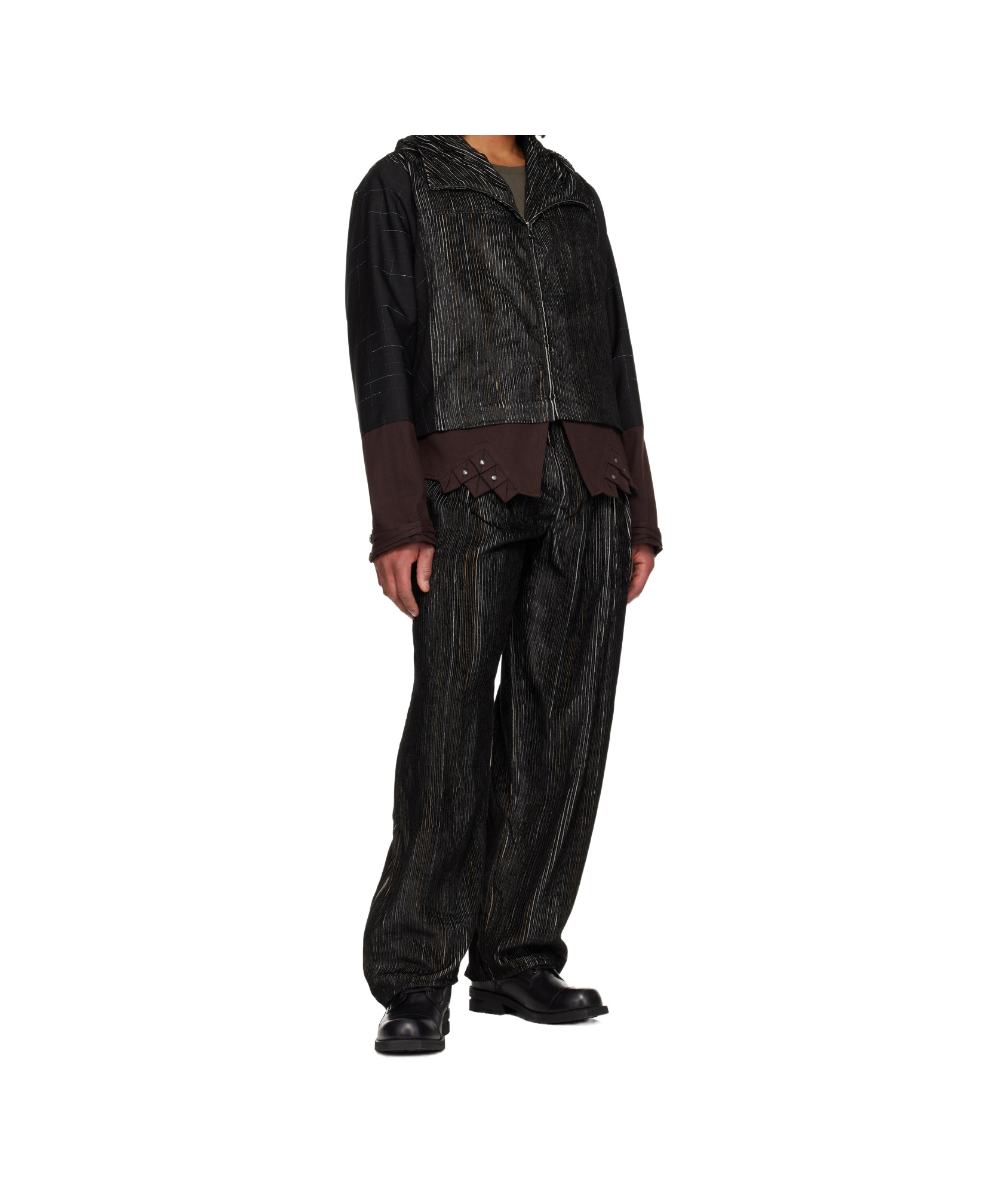 Kiko Kostadinov Estike Hooded Silk-blend Jacket In Black