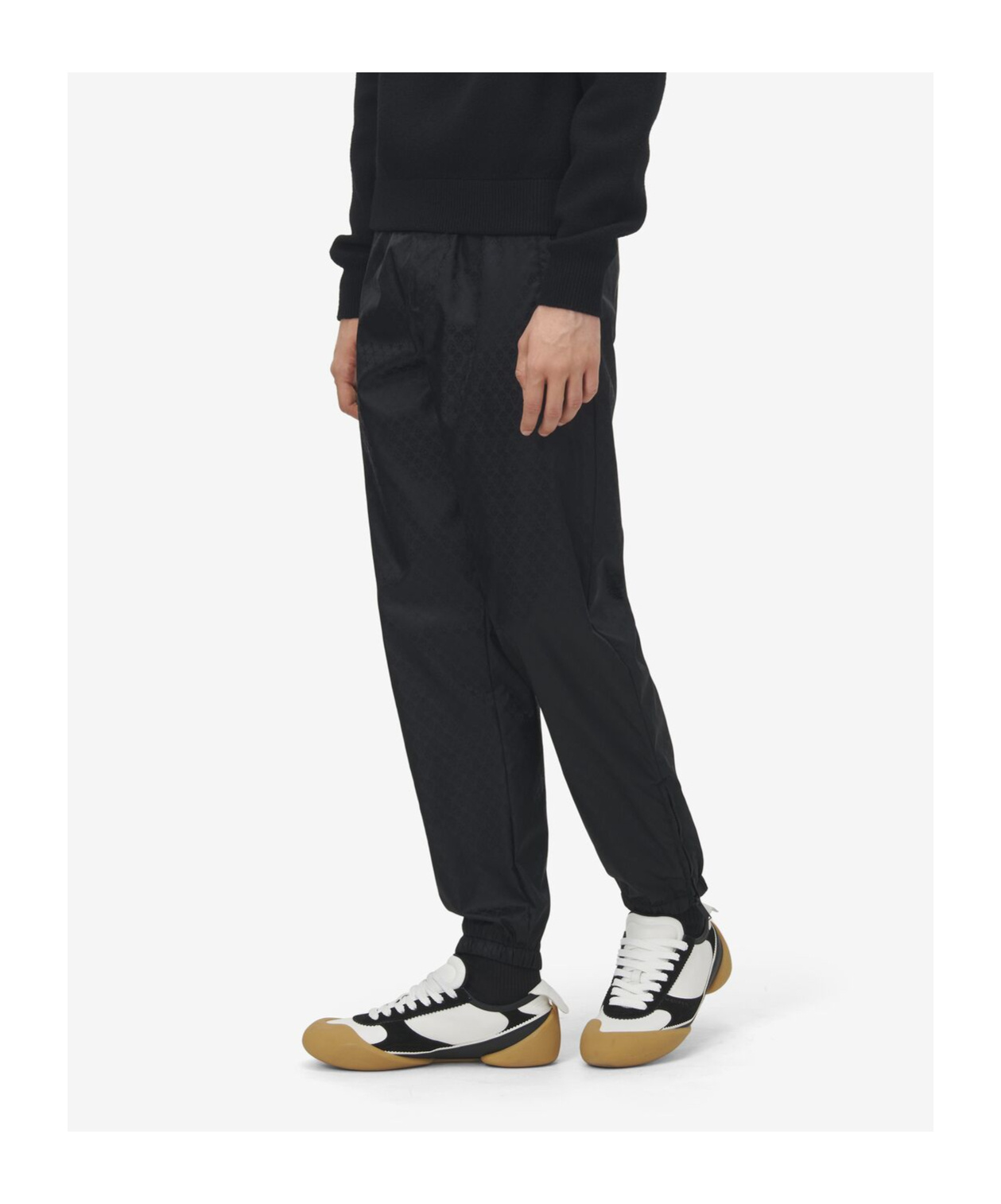 Alexander Mcqueen Men's Skull Jacquard Joggers In Black In Black