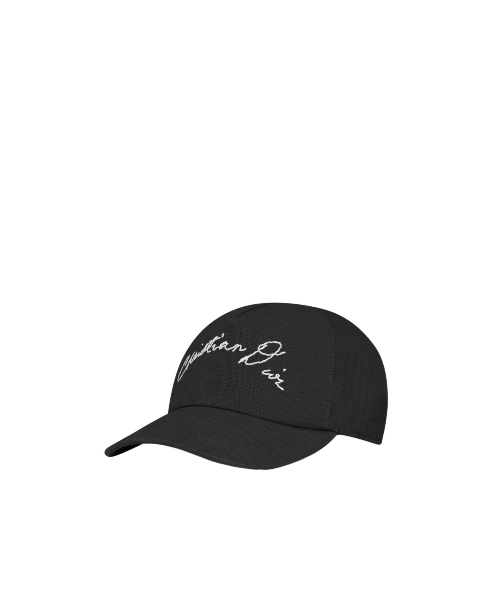 Dior Logo Baseball Hat In Black