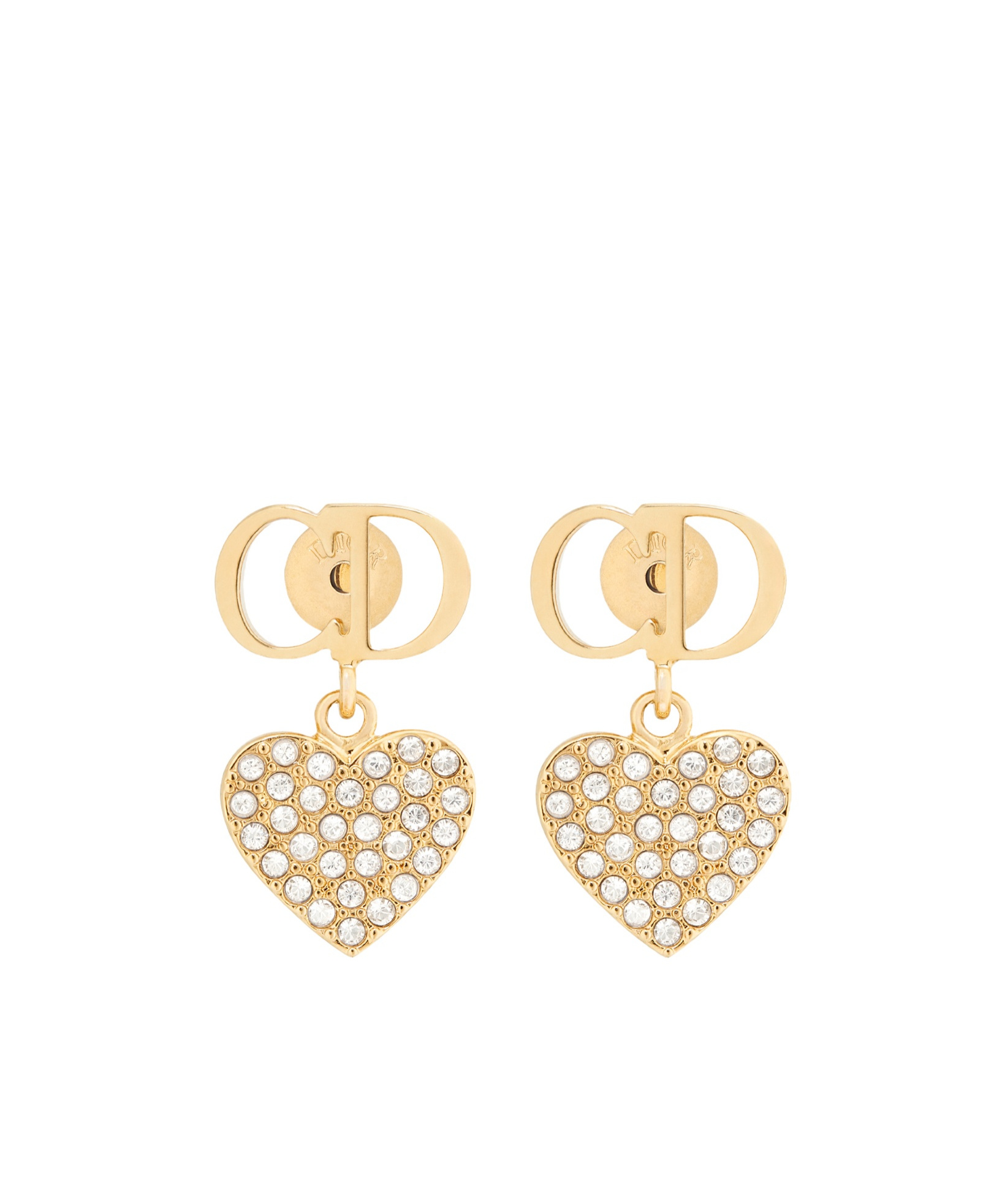 Dior Clair D Lune Earrings In Golden
