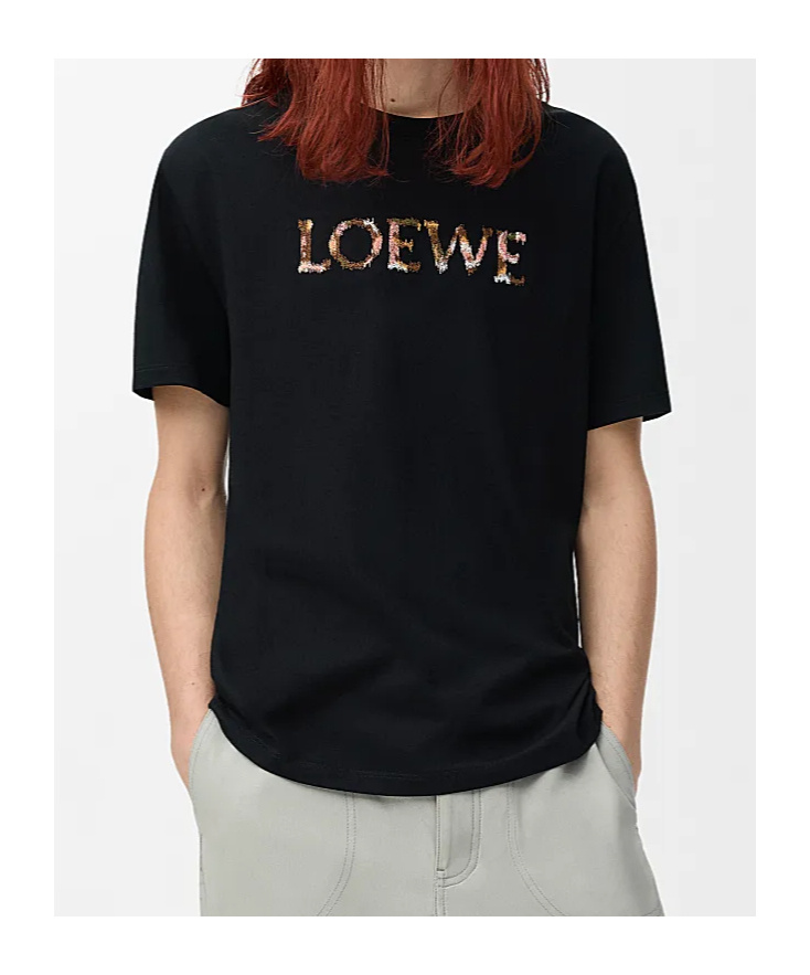 Loewe Logo-embroidered Cotton-jersey T-shirt