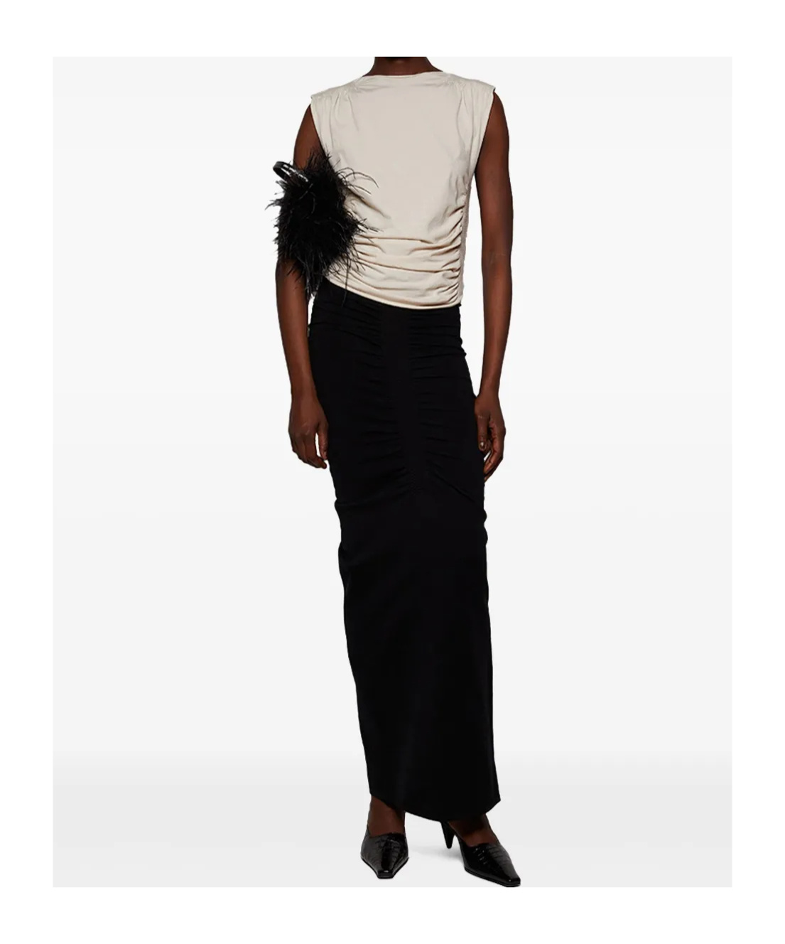 Alexander Wang Ruched Top In White