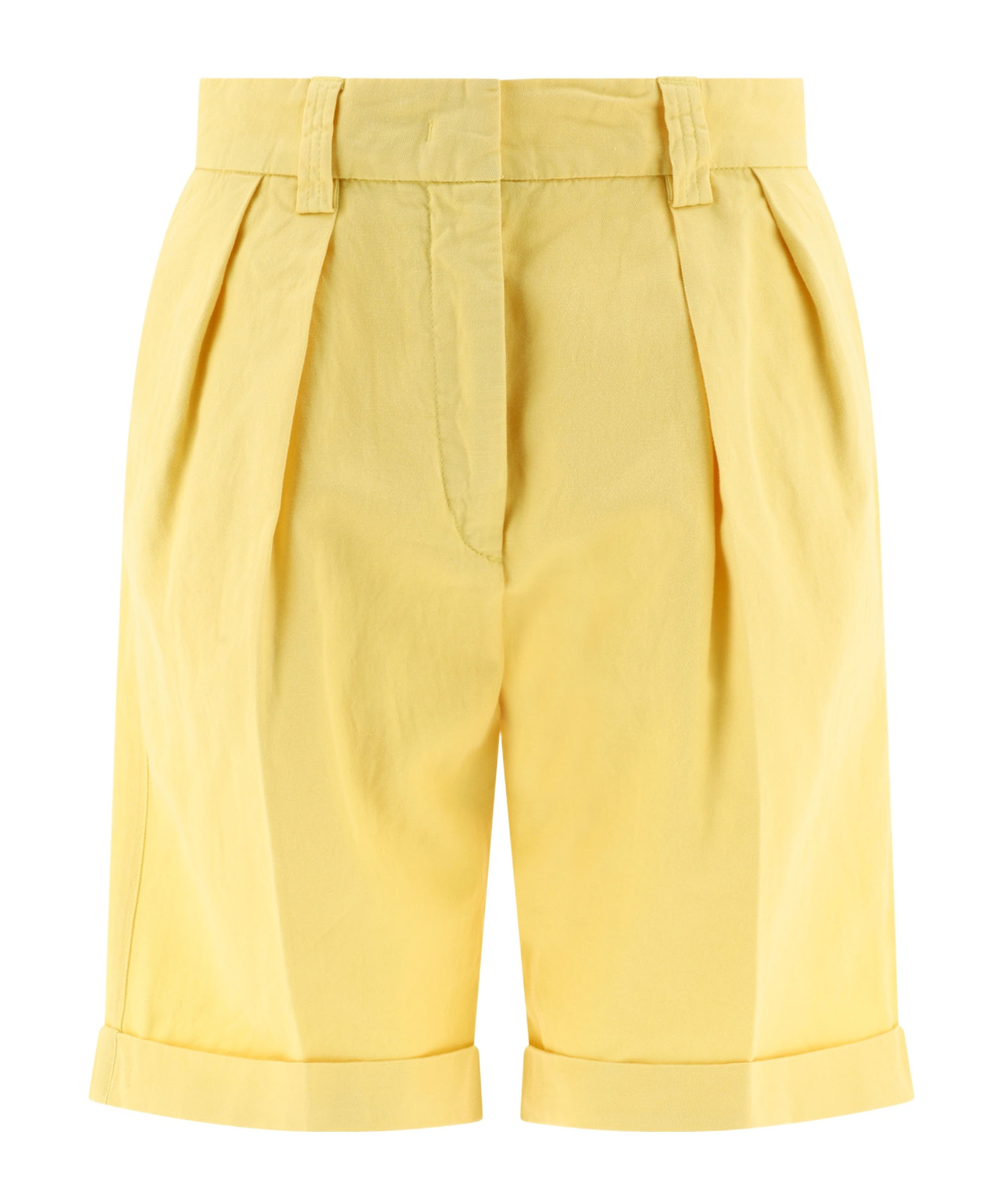 Aspesi Pleat Effect Plain Trouser Shorts