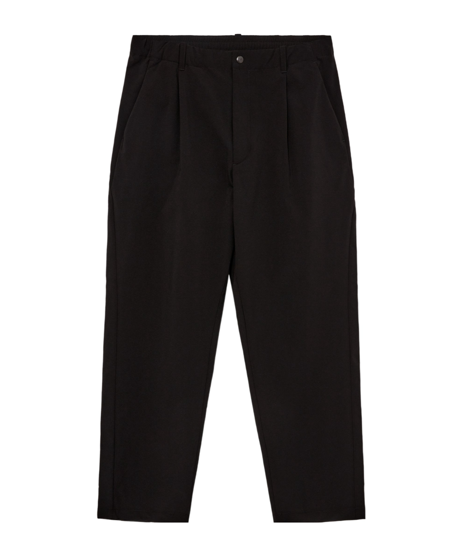 Goldwin Elastic Waist Casual Pants In Black