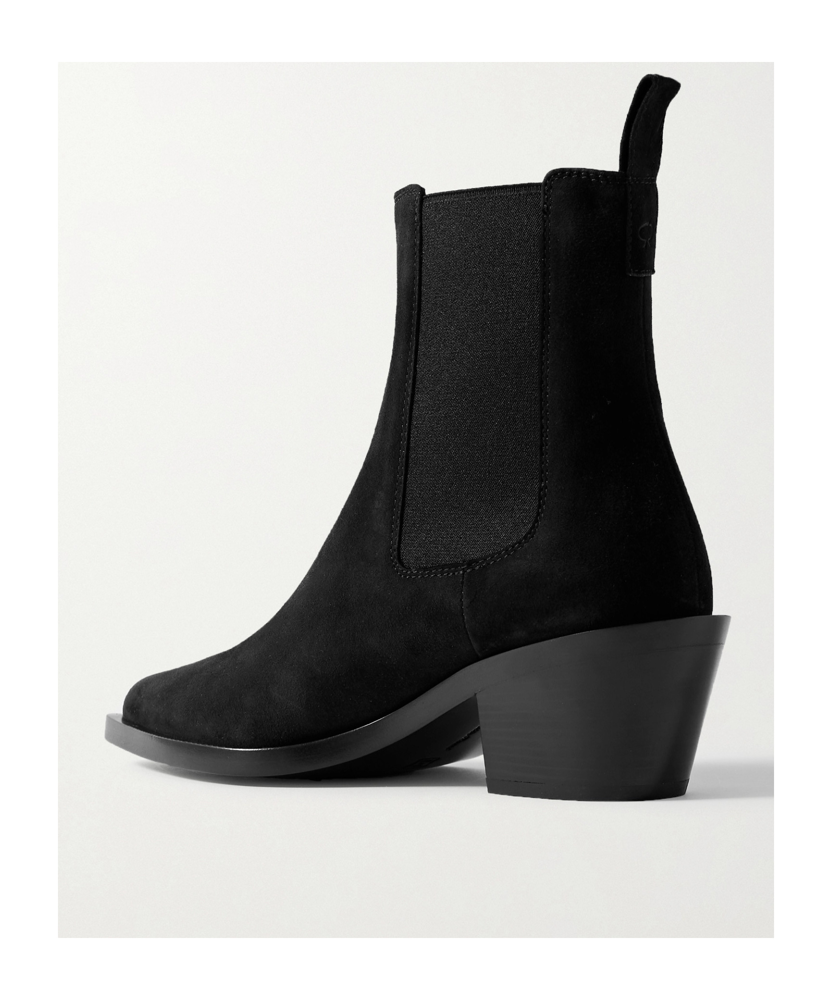 Gianvito Rossi Wylie Suede Western Chelsea Booties In Brown
