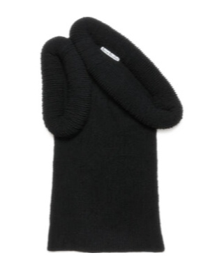 Acne Studios Asymmetric Rib-knit Long Dress In Black