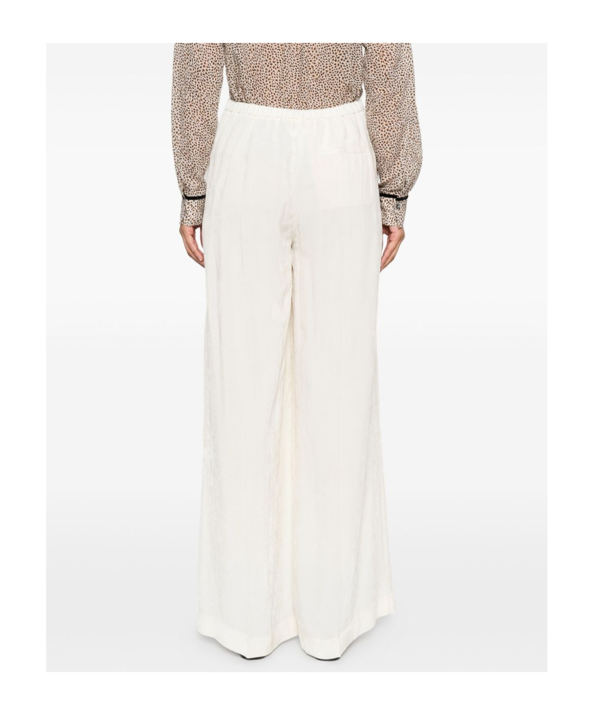 Forte Forte Wide-leg Trousers With High Waist In White