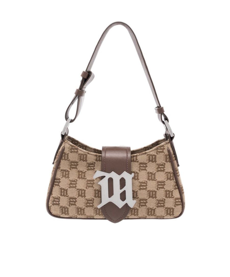 Shop Misbhv Monogram-jacquard Canvas Tote Bag In Brown