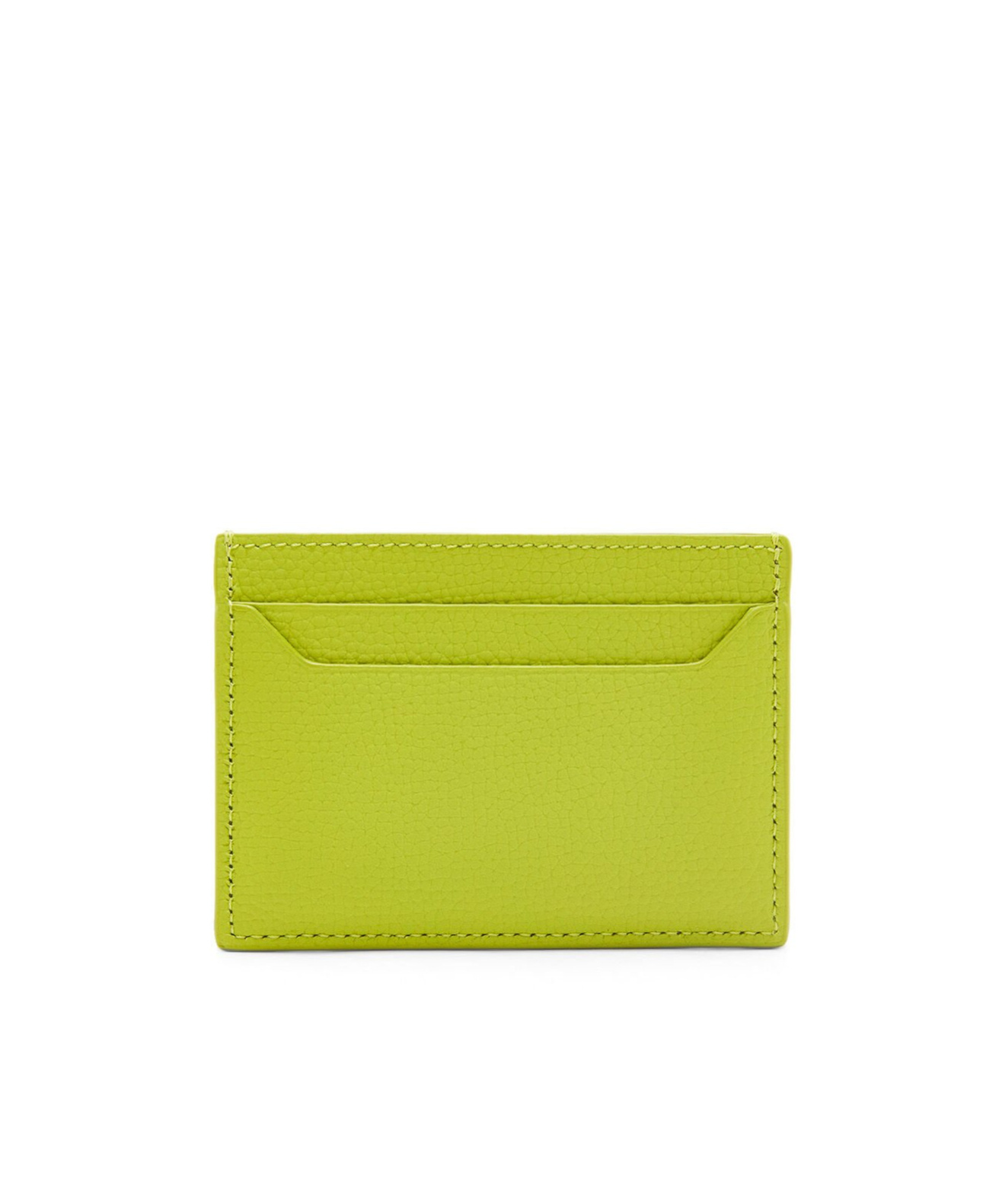 Loewe Leather Anagram Card Holder In Green