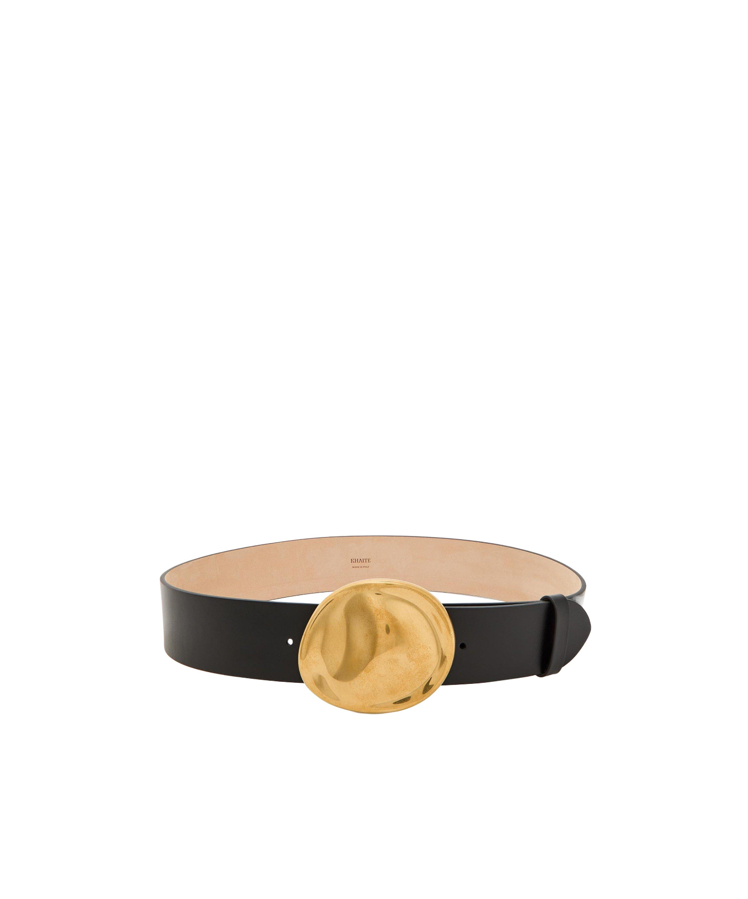 Khaite Loop Buckle Belt In Nude