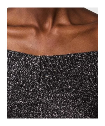 Stella Mccartney Long-sleeve Sparklinh Top With Sequins In Gray