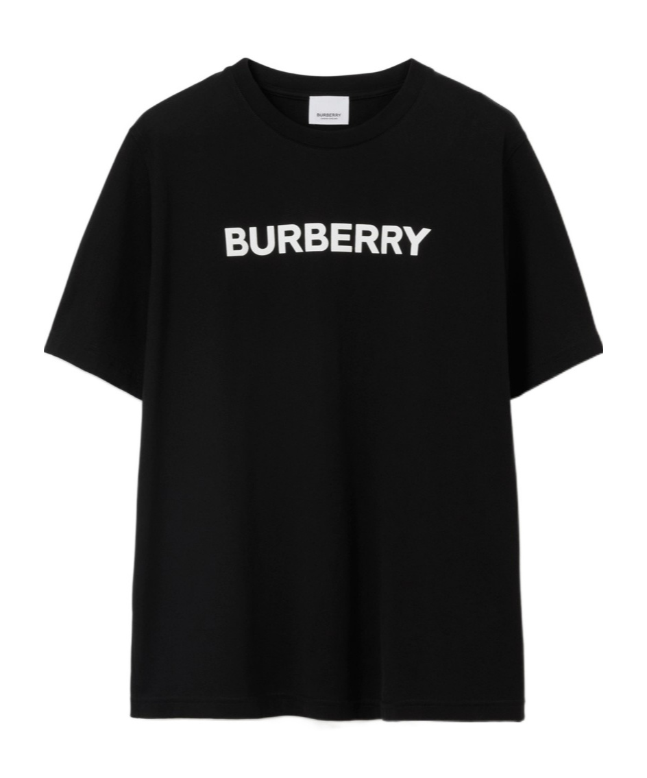Burberry Frankie Logo-print Short-sleeve T-shirt In Black
