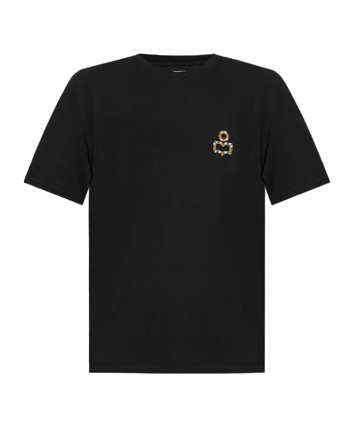 Isabel Marant Logo-print Cotton T-shirt In Black