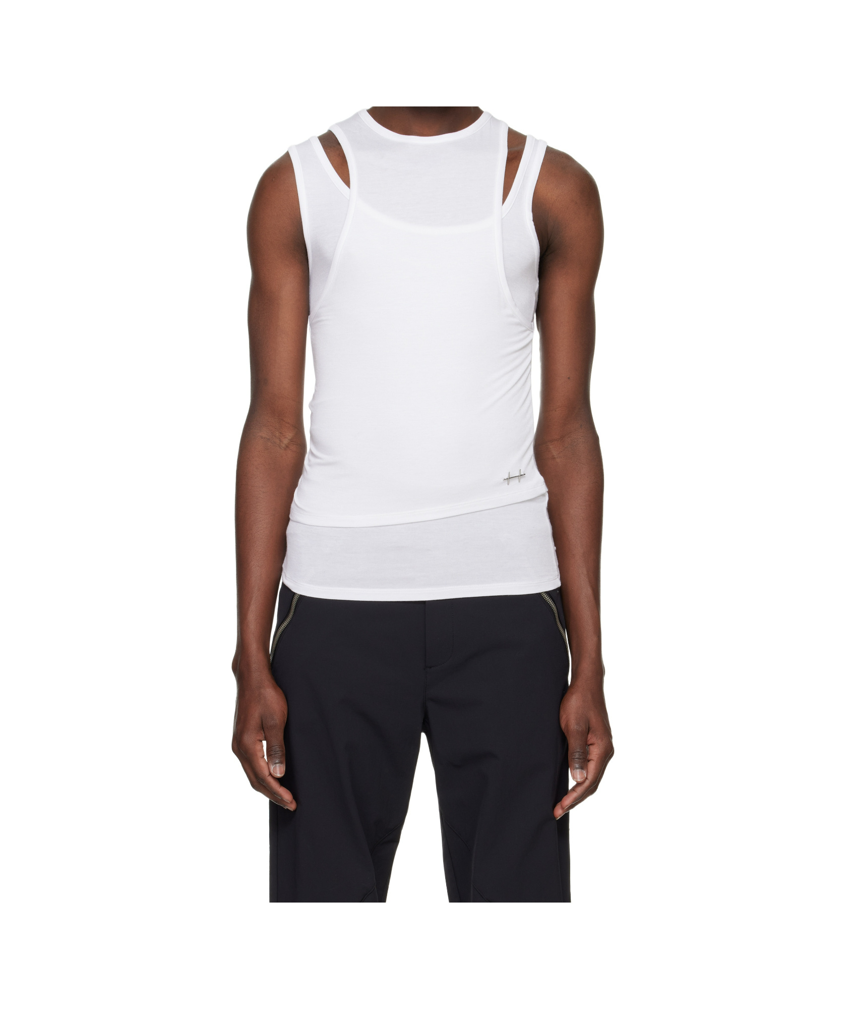 Heliot Emil Eudaimonia Tank Top With Double Shoulder Straps In White