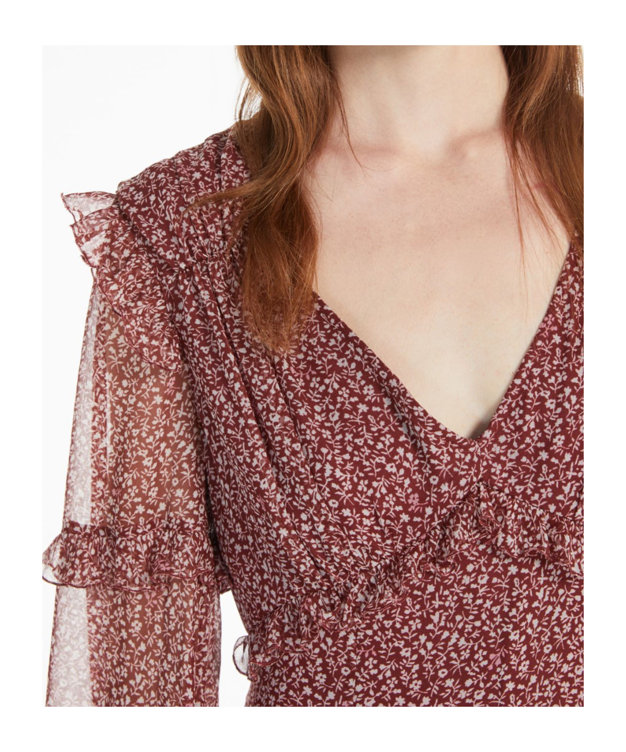 Weekend Max Mara Long-sleeved Dress In Brown