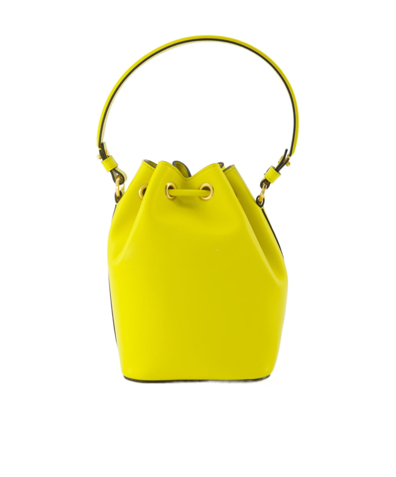 Valentino Vlogo Signature Drawstring Mini Bucket Bag In Yellow