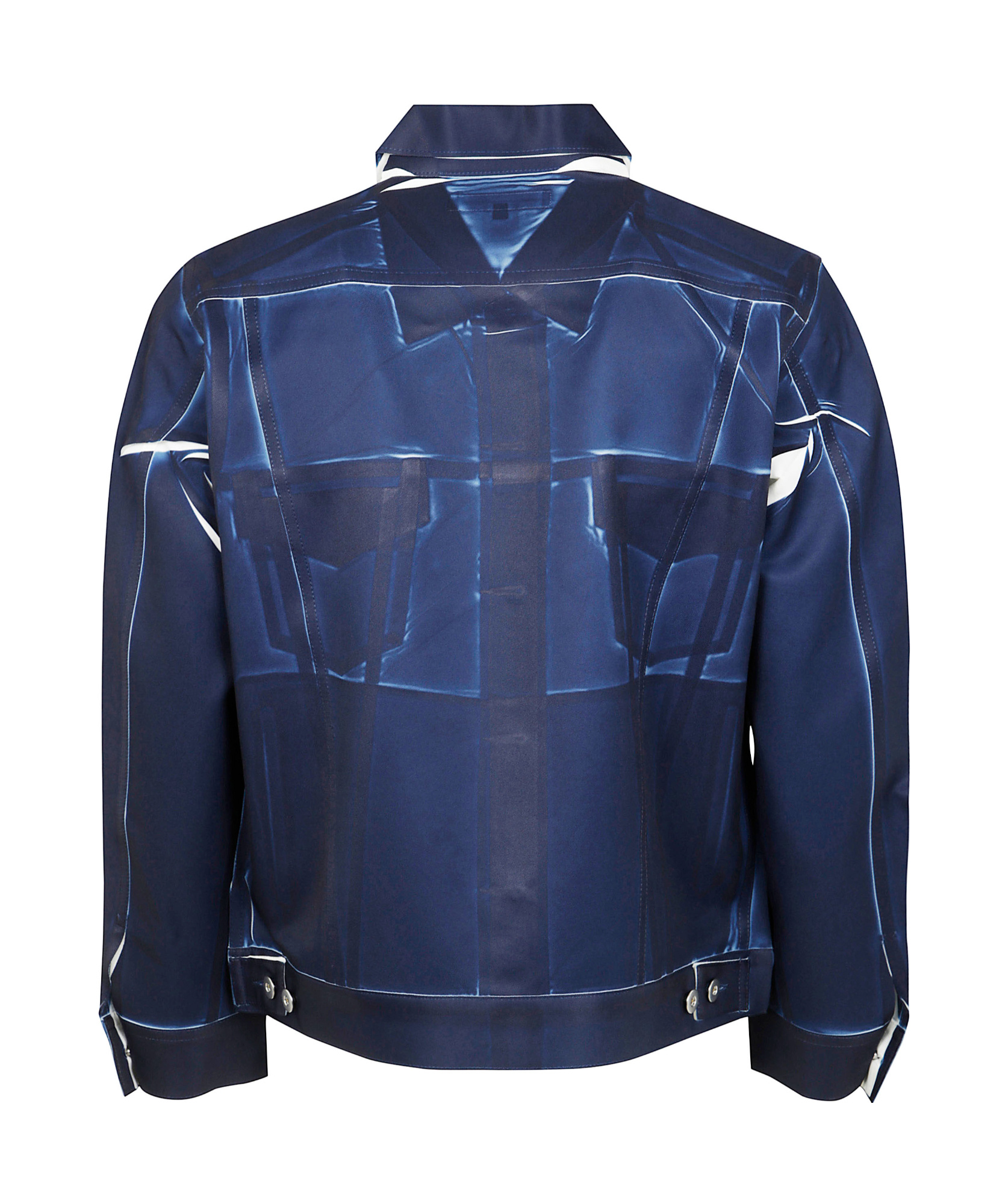Comme Des Garçons Woven Jacket Collared Neck In Multi