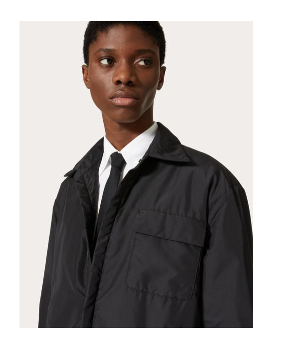 Valentino Black Toile Iconographe Reversible Shirt In Black