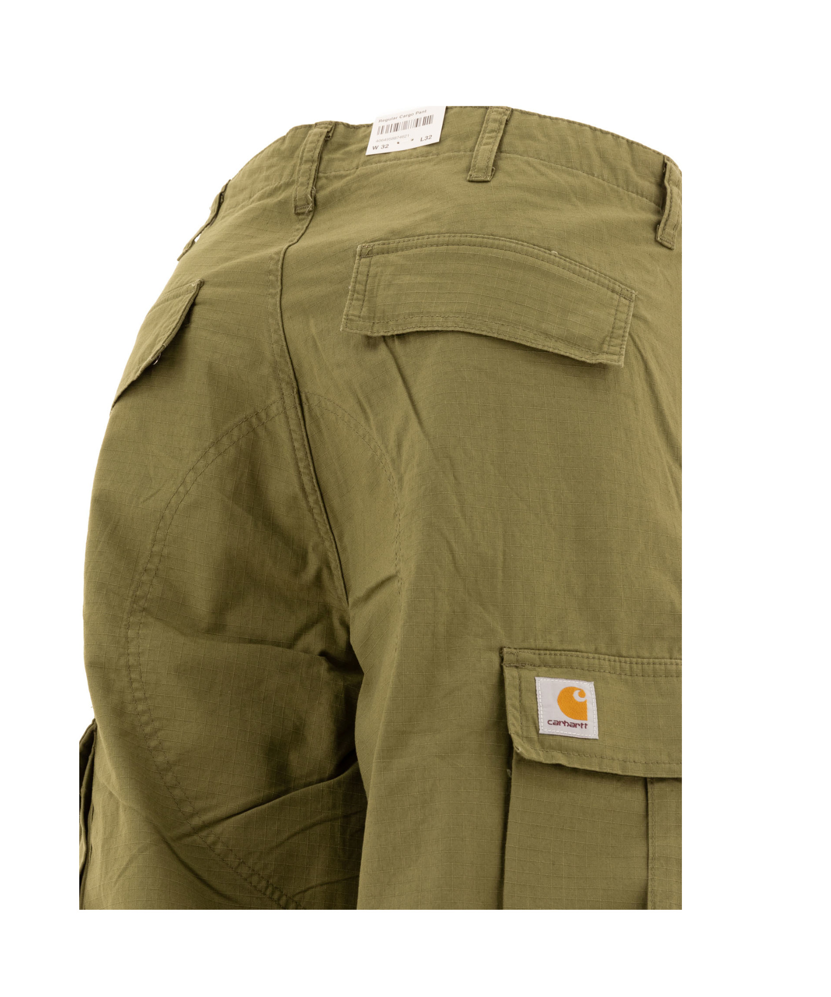 Carhartt Logo-patch Cargo Pants In Green