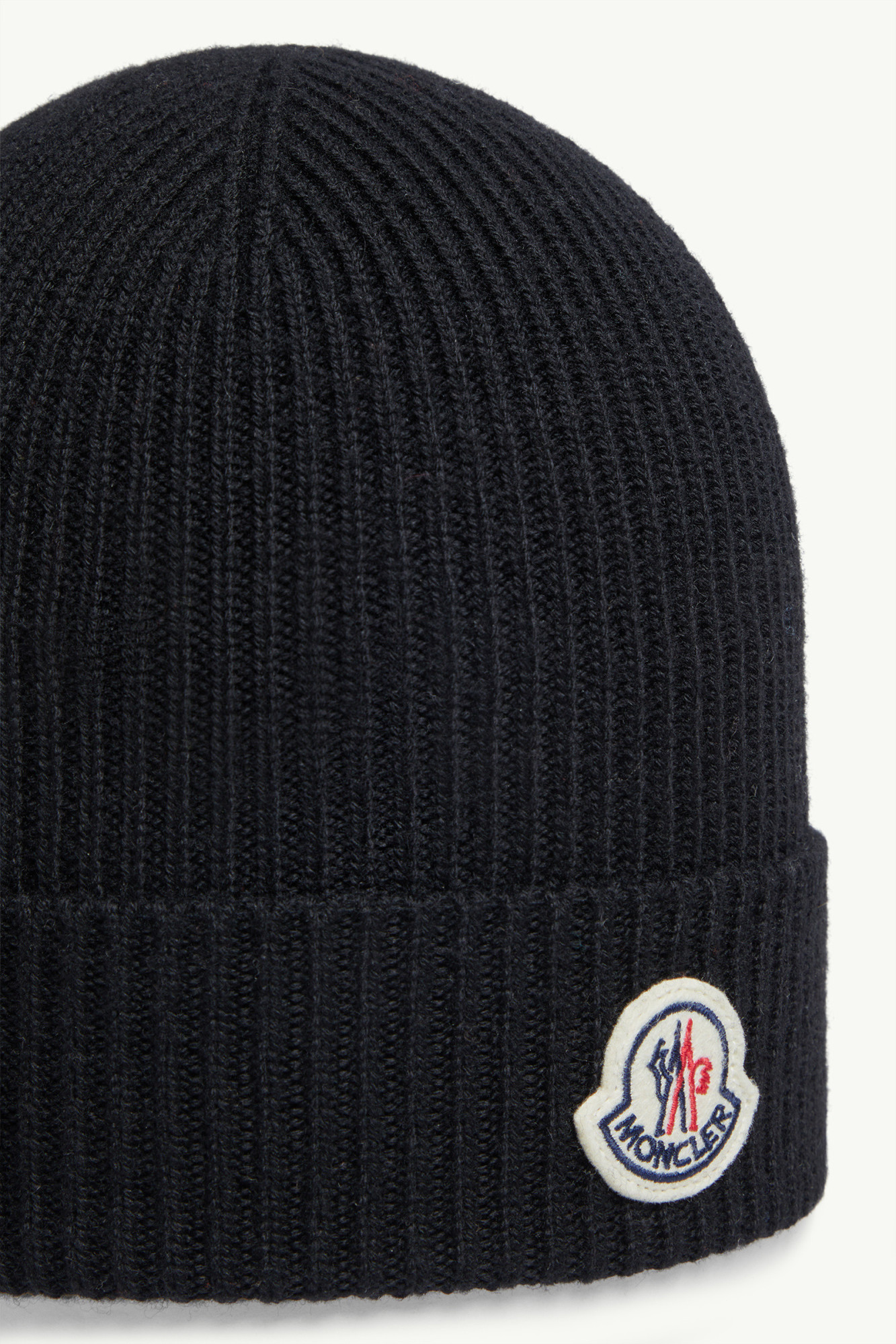 Moncler Wool & Cashmere Beanie In Black