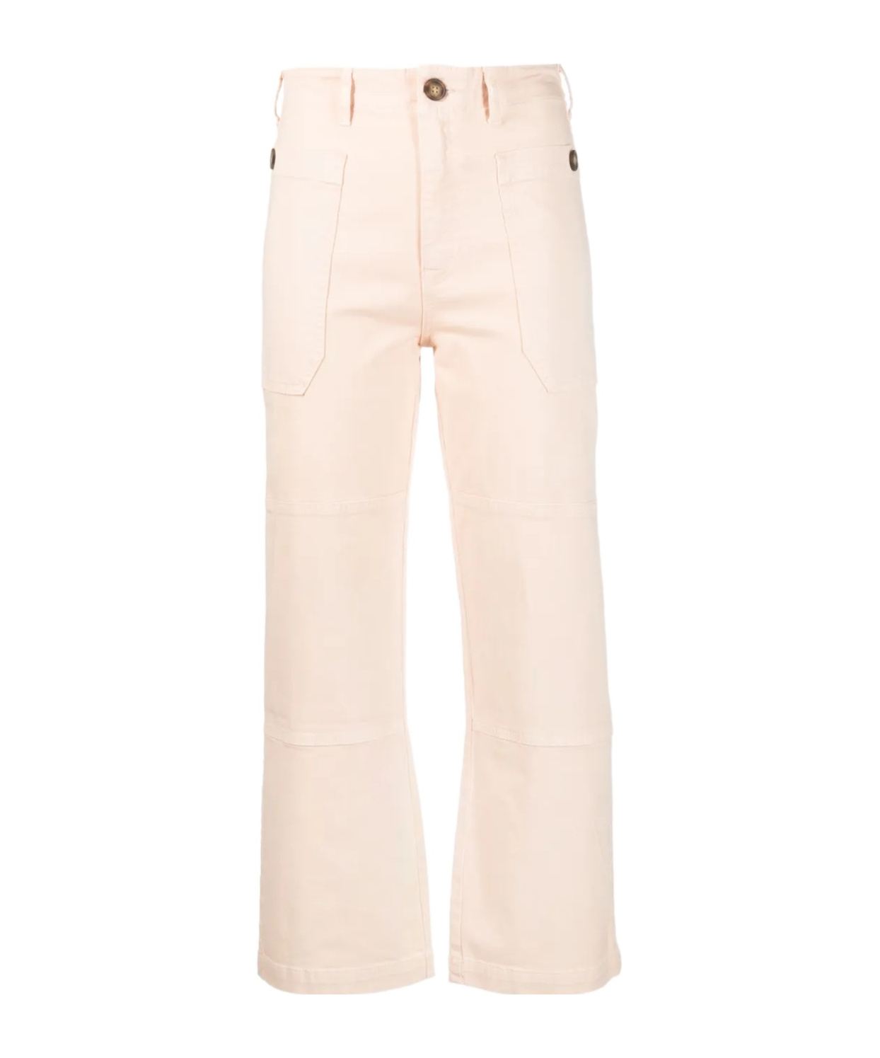 Frame Straight-leg Utility Trousers In Pink
