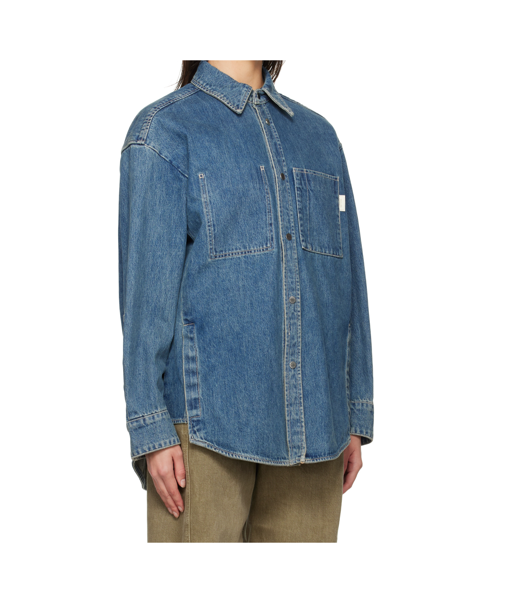 WOOYOUNGMI LONG-SLEEVED DENIM SHIRT