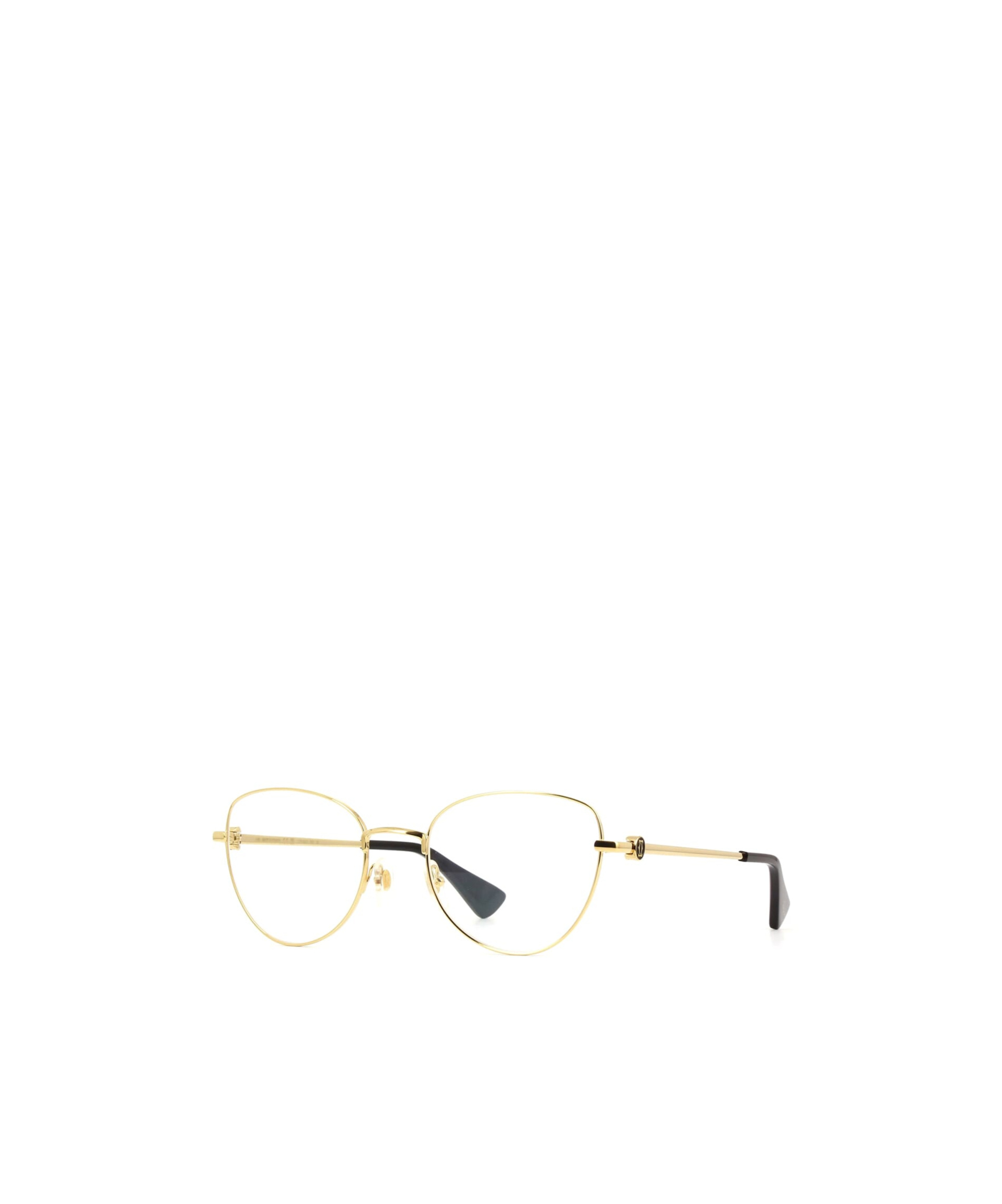 Shop Cartier Logo Plaque Butterfly Frame Glasses In Nude