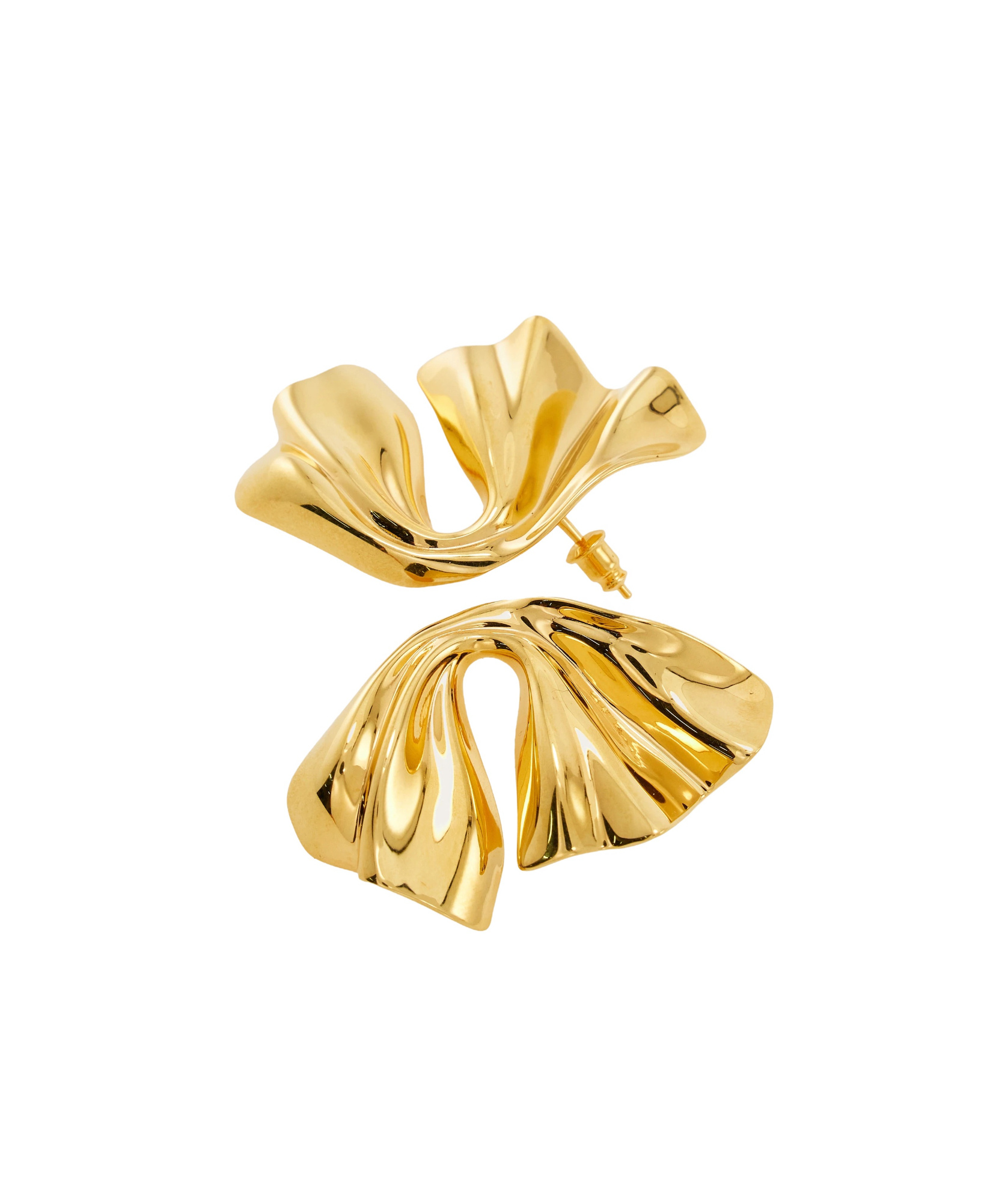 Ferragamo Logo Pendant Earrings In Yellow