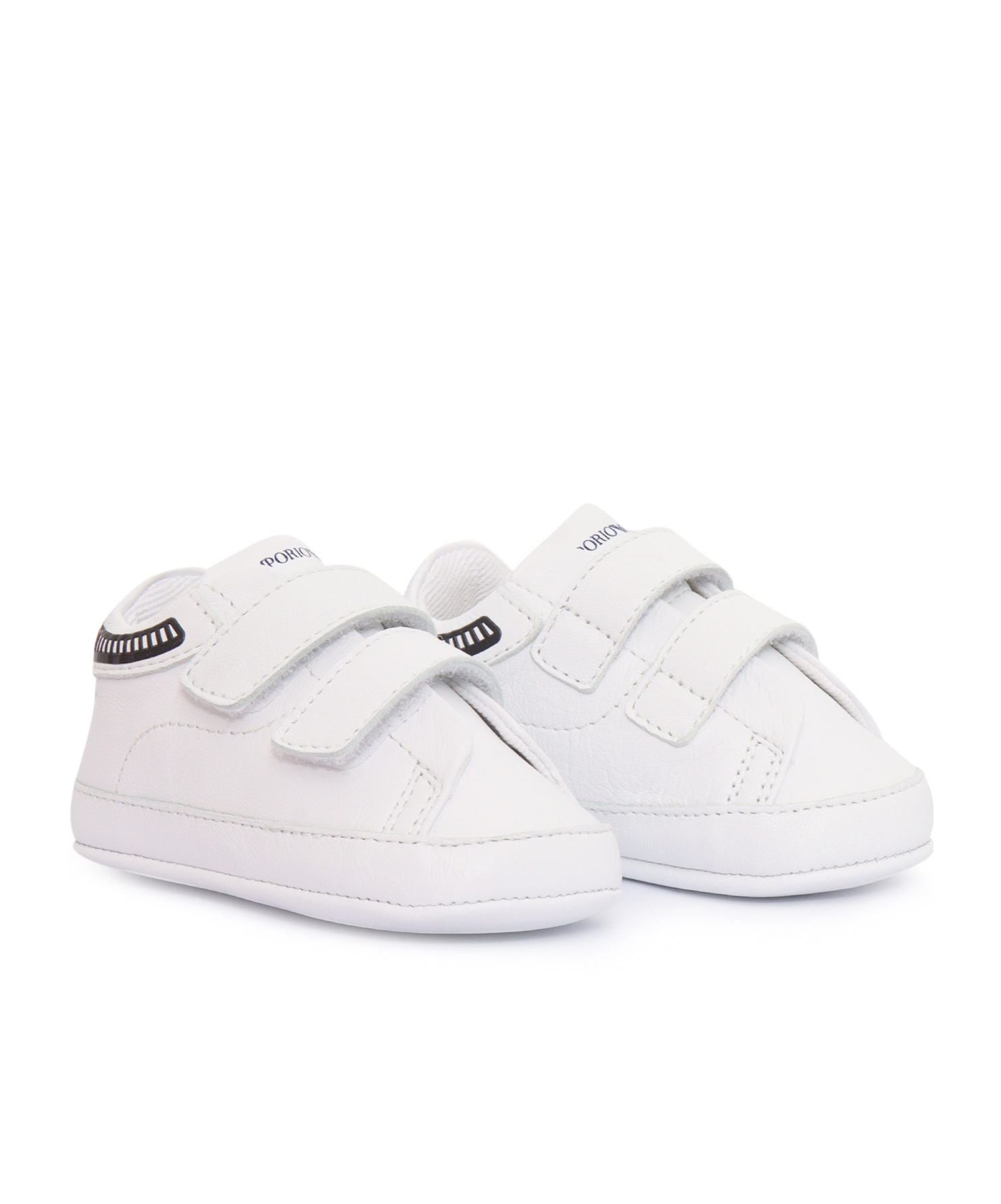 Emporio Armani Velcro Sneakers In White