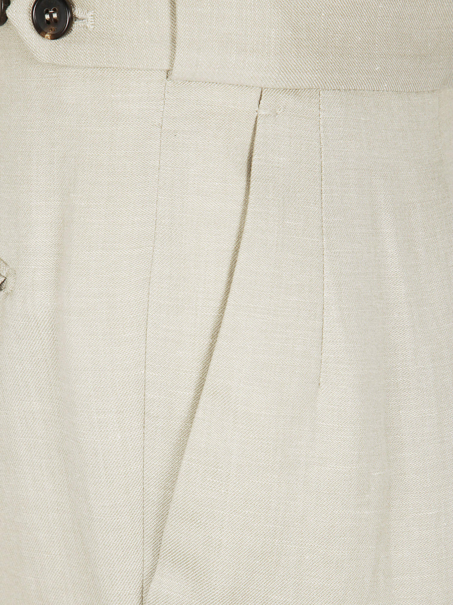 Incotex Tailored Pleated Front Trousers With Back Pockets In Light Beige