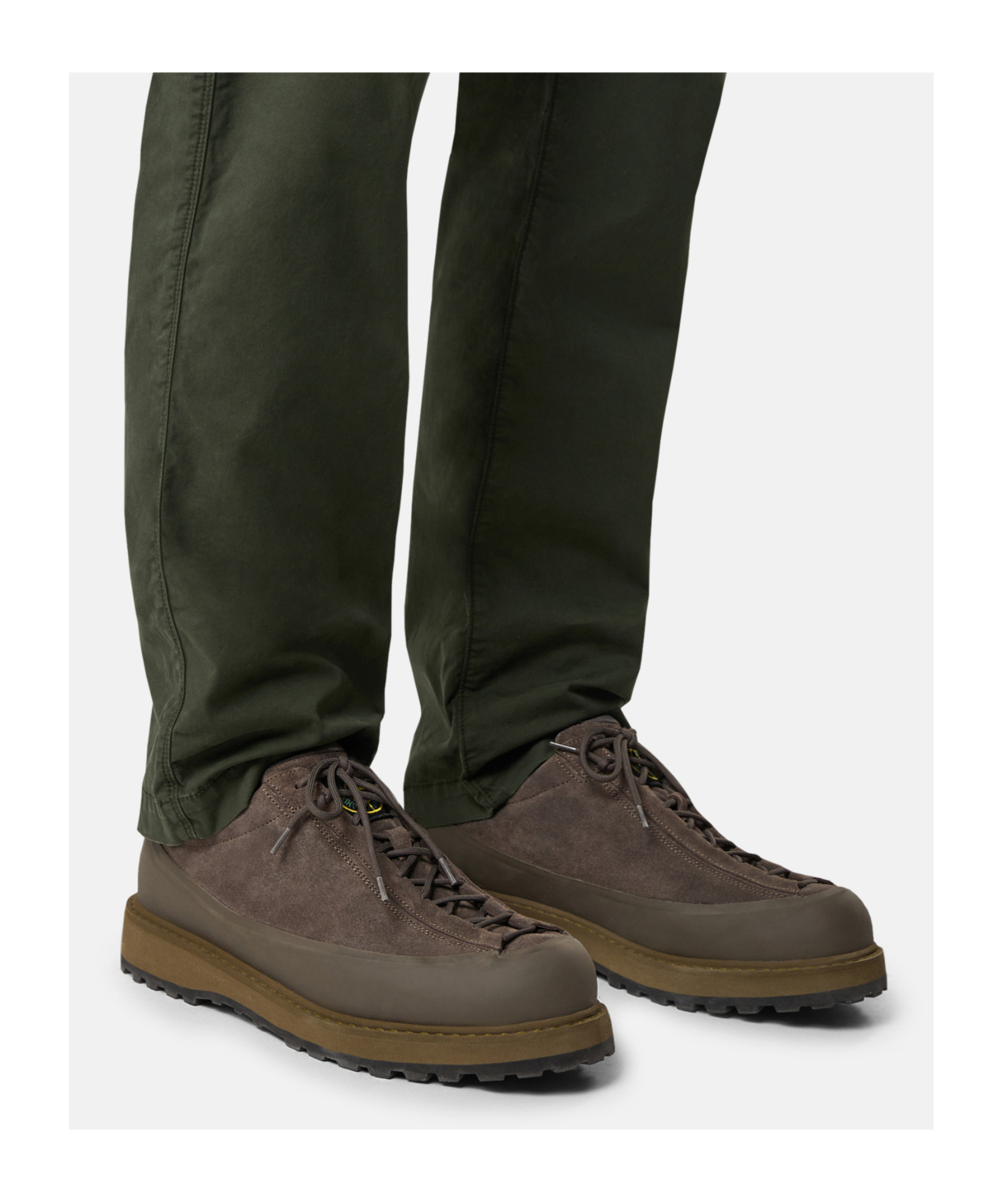 Stone Island Lace-up Suede Sneakers In Green