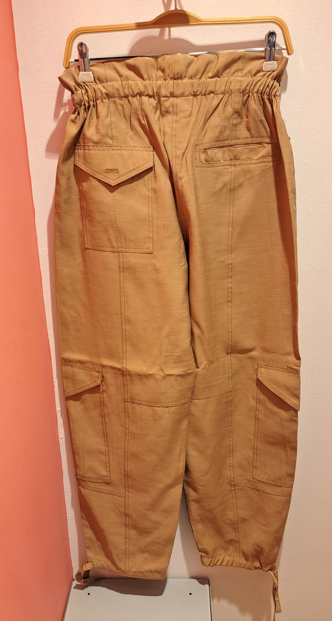 Ganni Long-sleeved Casual Pants In Brown