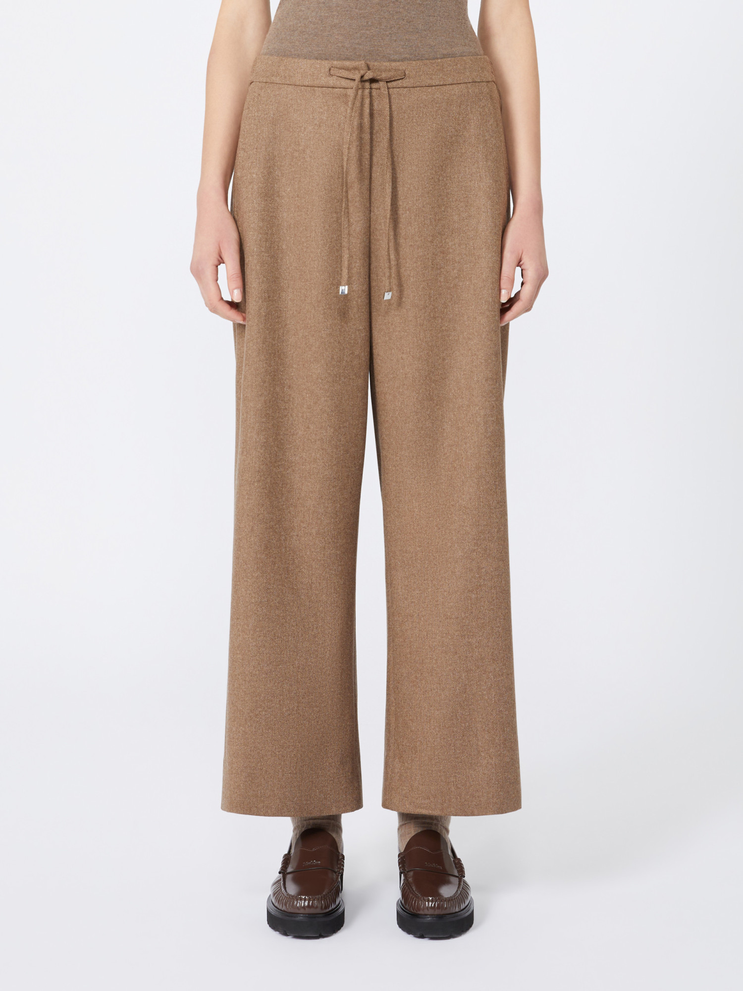 Max Mara Saxony Joggers In Brown