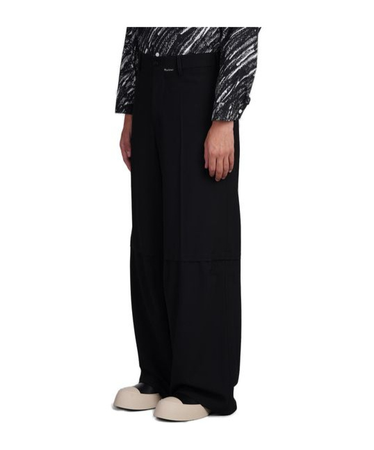 Marni Pants In Black Cotton In Black