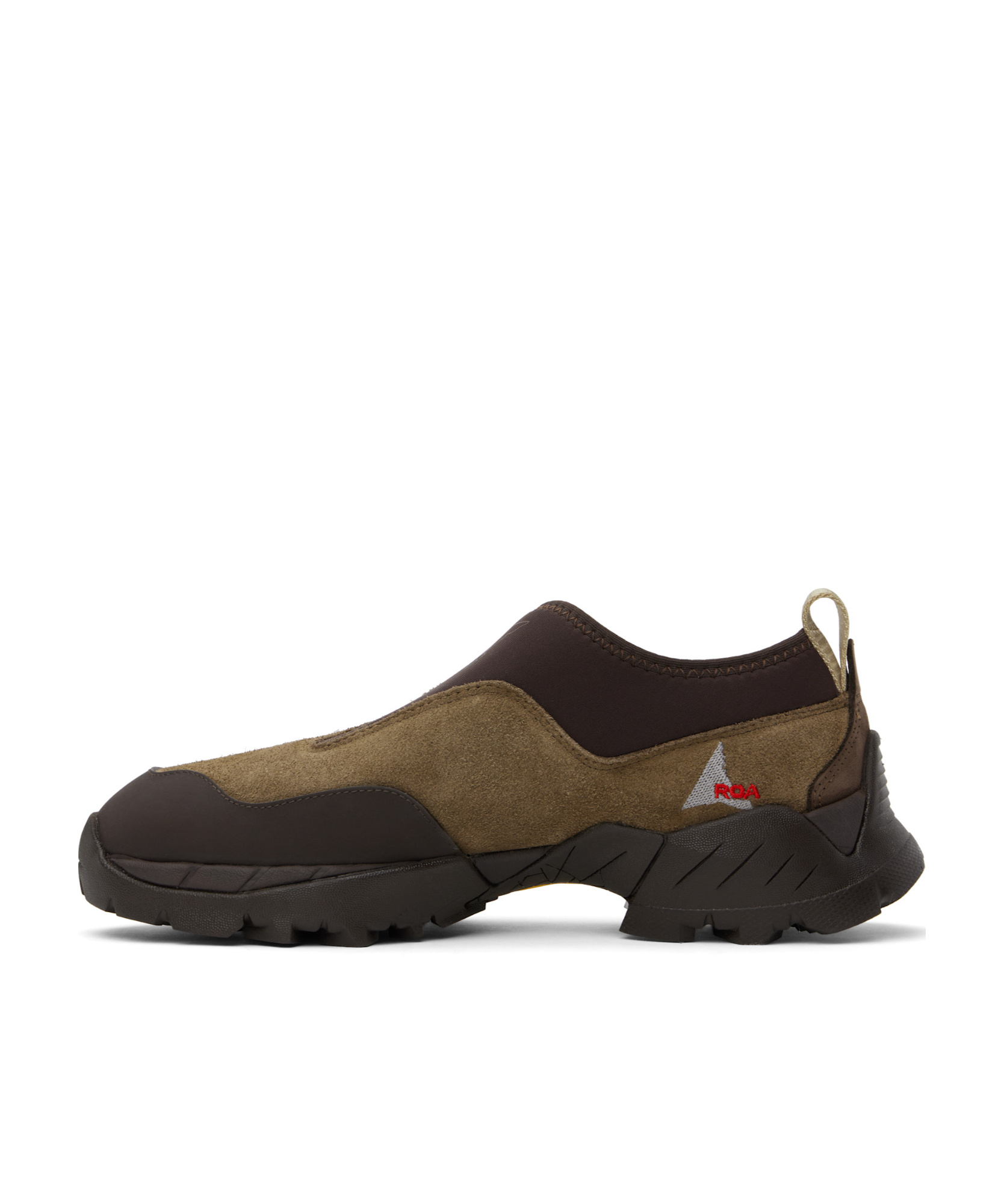 Roa Suede-trimmed Slip-on Sneakers In Black