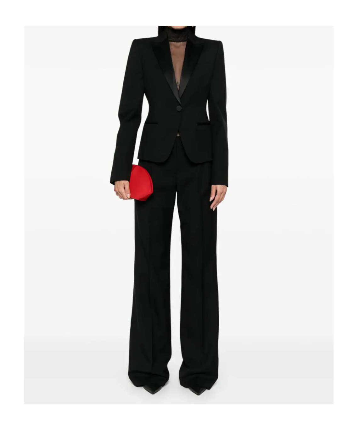 Alexander Mcqueen Pleat-detail Trousers In Black