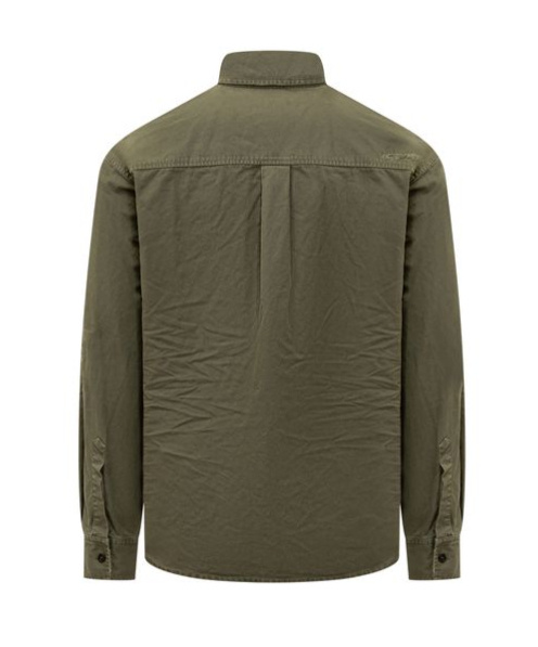 Dsquared2 Man Shirt Military Green Size 42 Cotton In Burgundy
