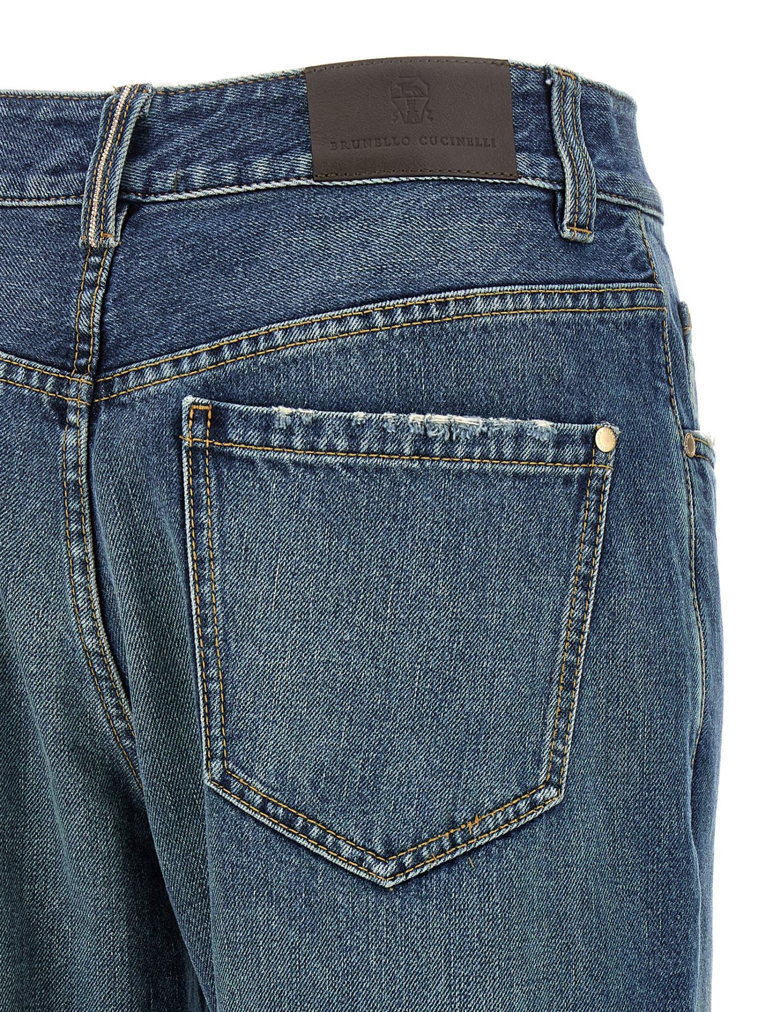 Brunello Cucinelli Contemporary Loose Jeans Blue