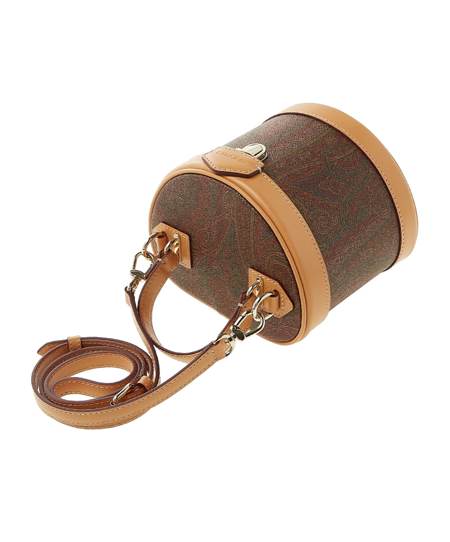 Etro Pattern Shoulder Bag In Brown