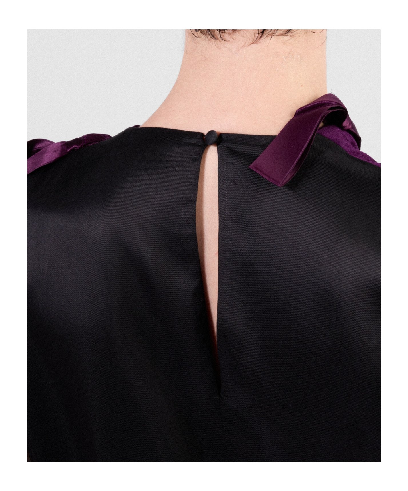 Prada Sablé Dress With Bows In Purple