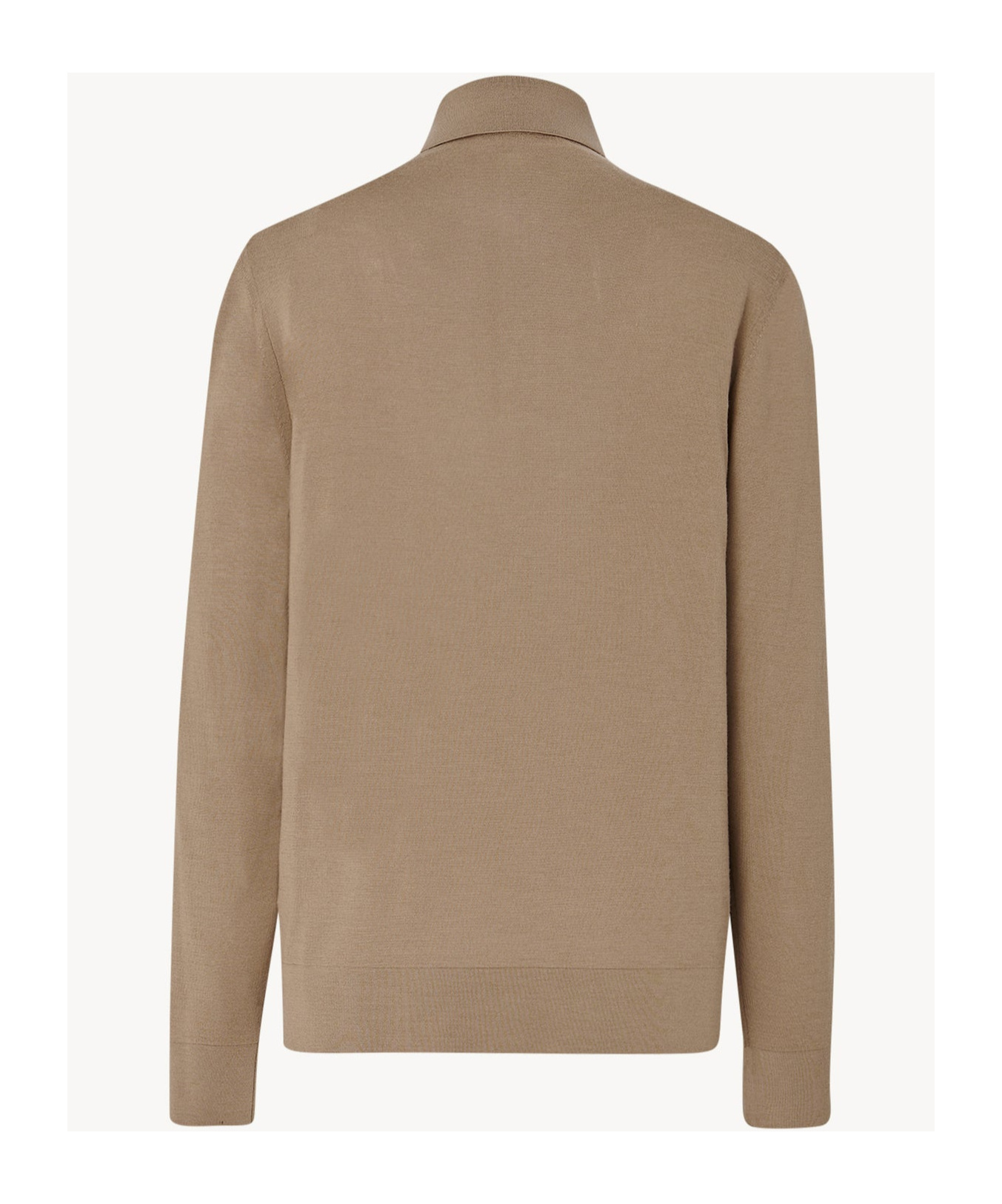 The Row Ipanelli Wool Polo Shirt In Brown