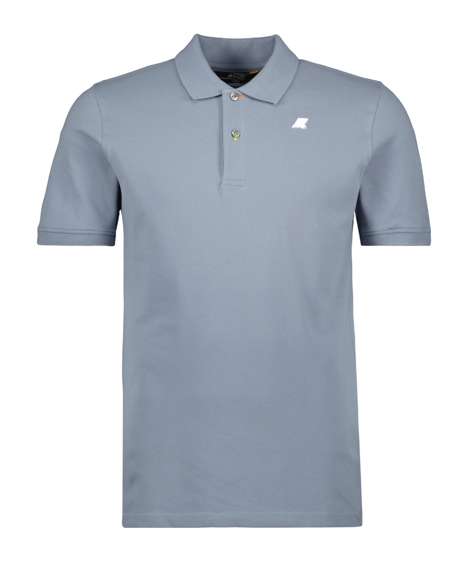 K-way Logo Patch Short-sleeved Polo Shirt In Blue