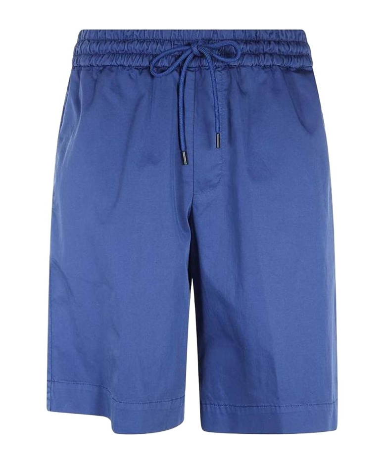 Dondup Elastic Waist Shorts In Blue