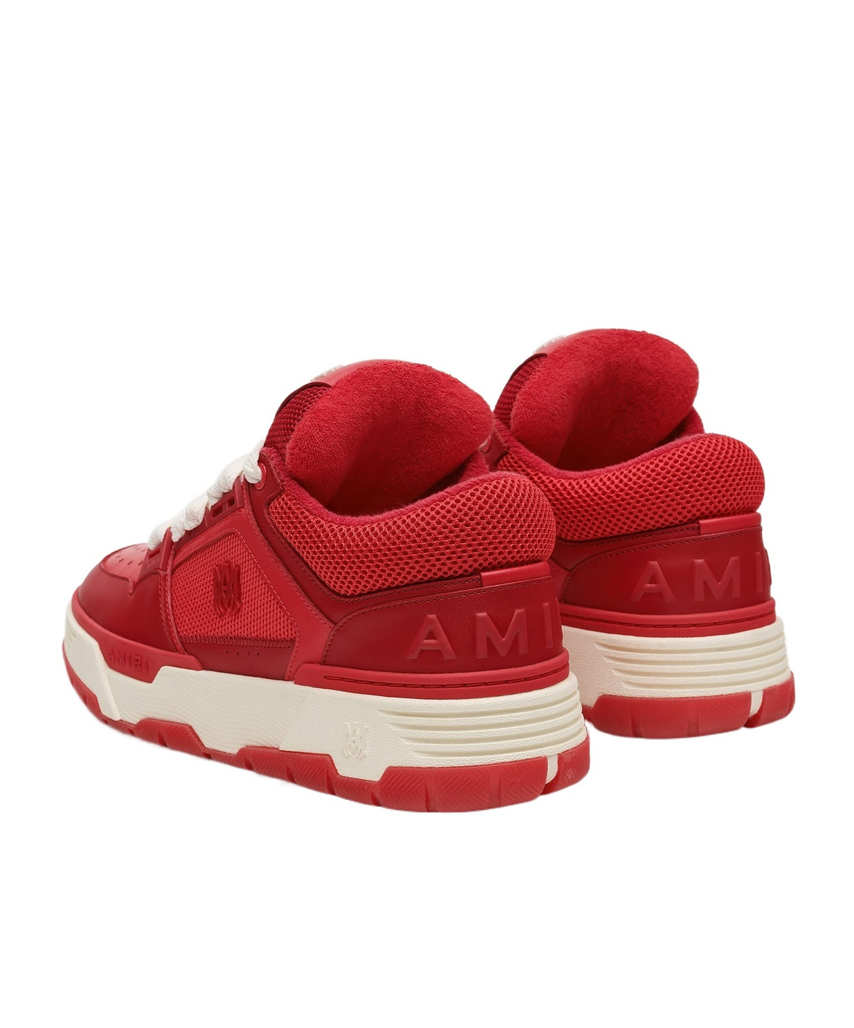 Amiri Leather Sneakers In Red