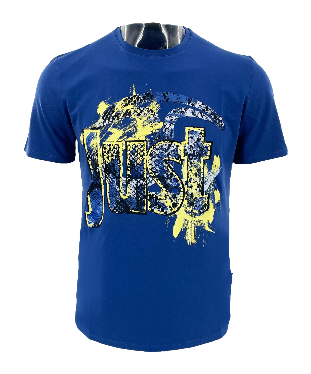 Just Cavalli Logo Short-sleeved T-shirt In Blue