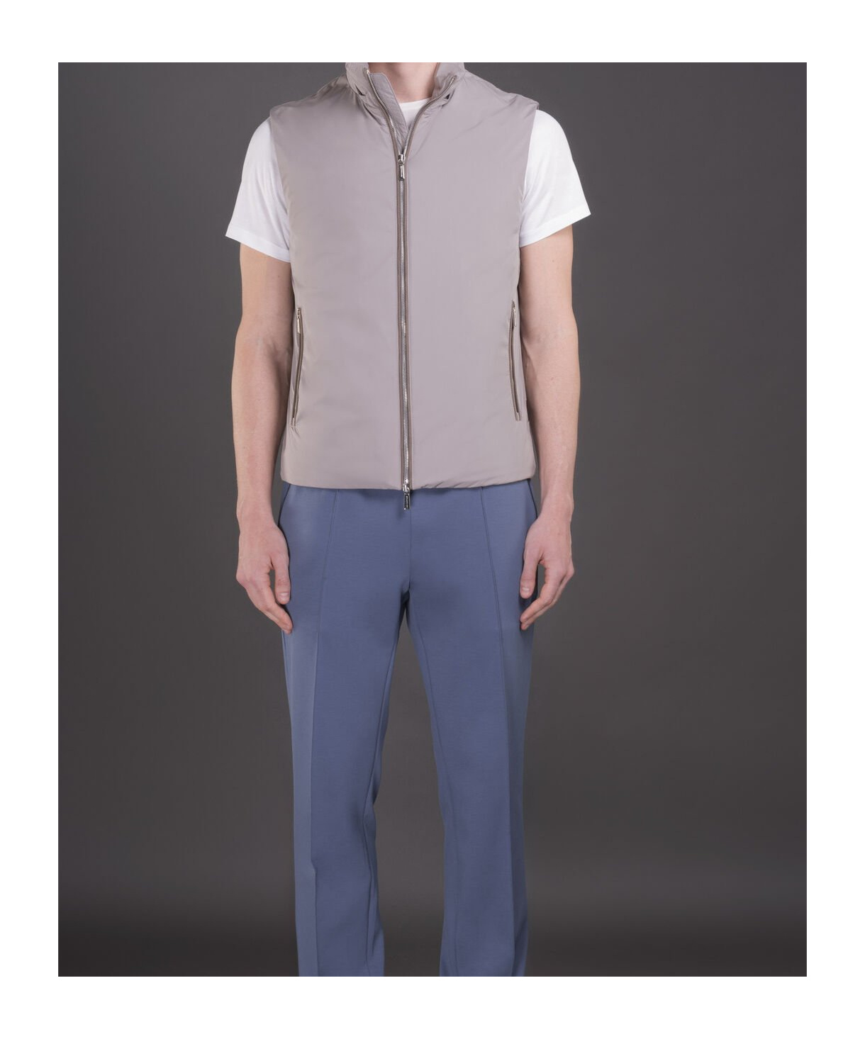 Moorer Long-sleeved Pilot Jacket In Gray