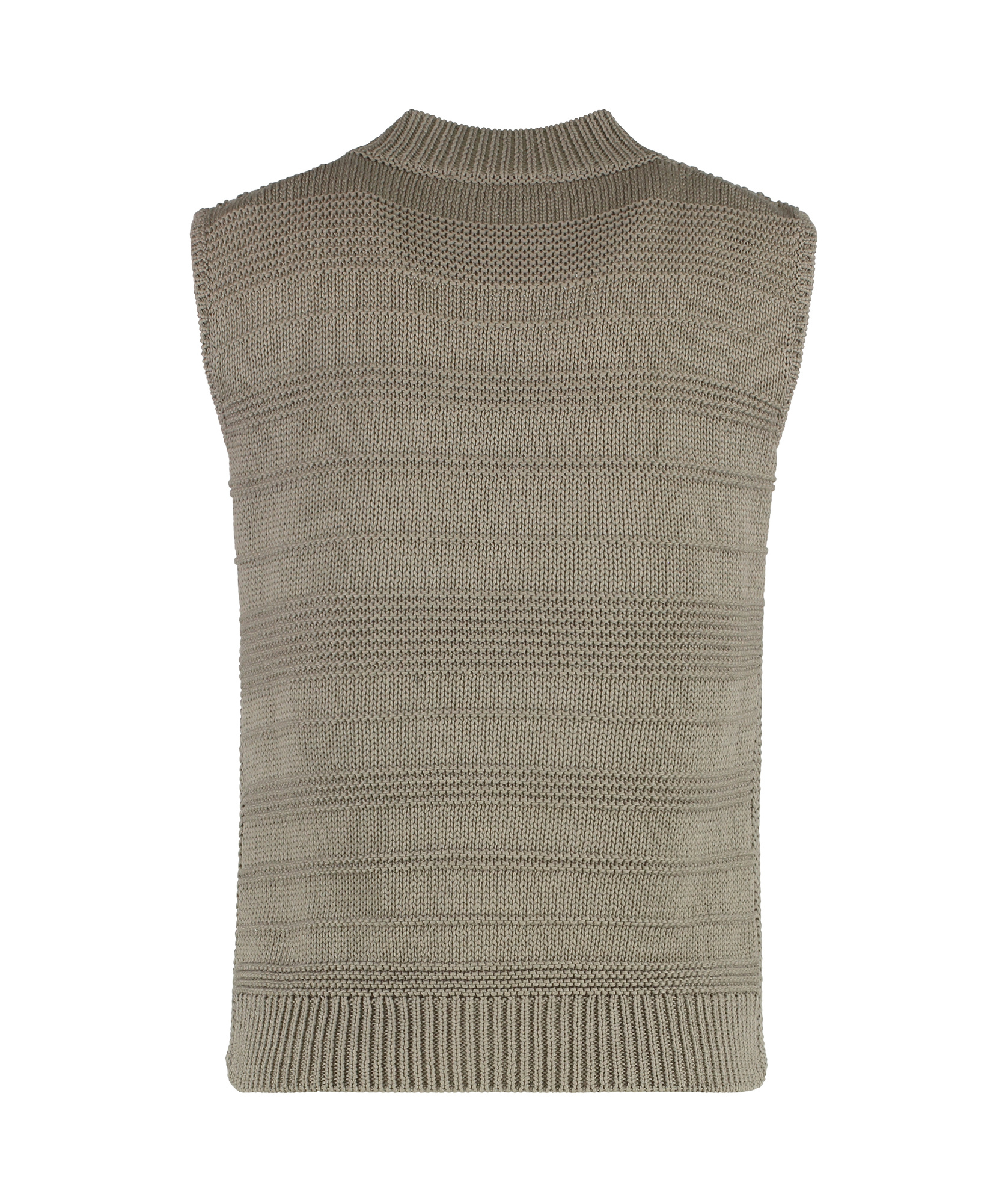 Fabiana Filippi Crew Neck Knitted Vest In Nude